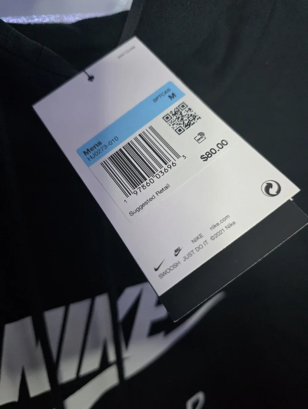 Nike Air Hoodie Black And White Jacket Medium